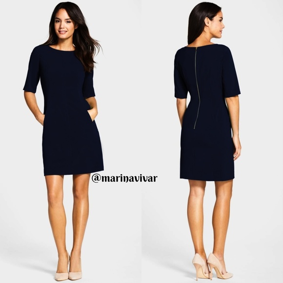 tahari seamed a line dress